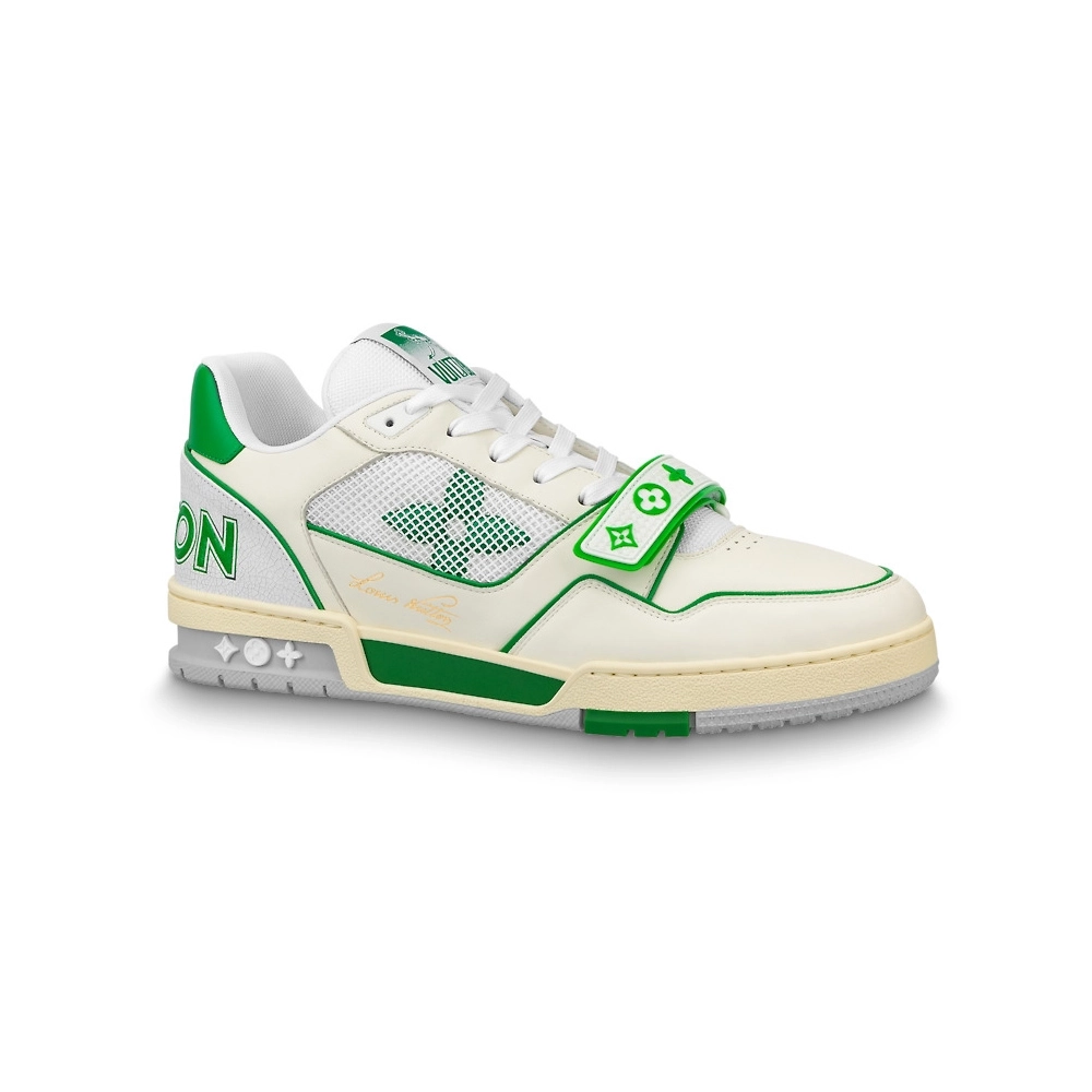 Louis Vuitton Trainer Green Mesh,Louis Vuitton Trainer,LOUIS VUITTON Reps Sneakers,Other Brand Reps Sneakers