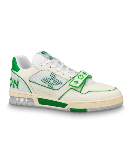 Louis Vuitton Trainer Green Mesh,Louis Vuitton Trainer,LOUIS VUITTON Reps Sneakers,Other Brand Reps Sneakers