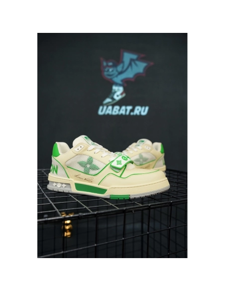 Louis Vuitton Trainer Green Mesh,Louis Vuitton Trainer,LOUIS VUITTON Reps Sneakers,Other Brand Reps Sneakers
