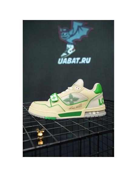 Louis Vuitton Trainer Green Mesh,Louis Vuitton Trainer,LOUIS VUITTON Reps Sneakers,Other Brand Reps Sneakers