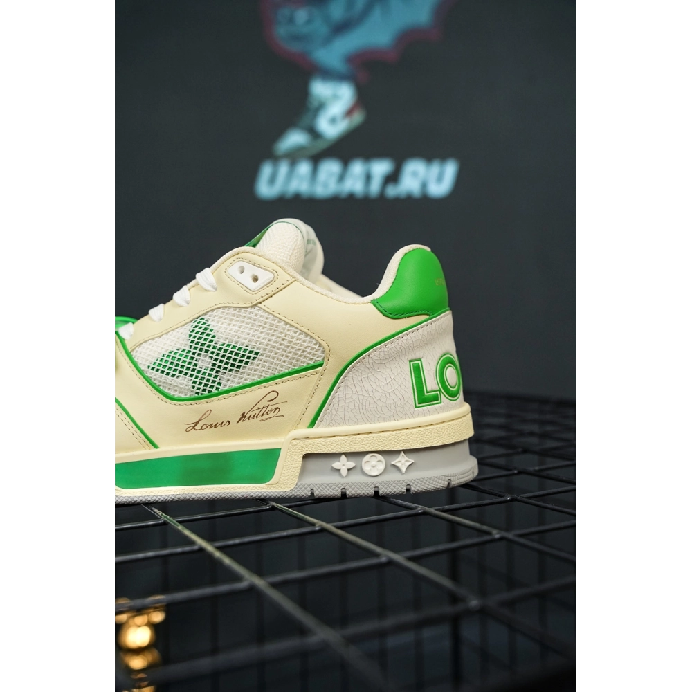 Louis Vuitton Trainer Green Mesh,Louis Vuitton Trainer,LOUIS VUITTON Reps Sneakers,Other Brand Reps Sneakers