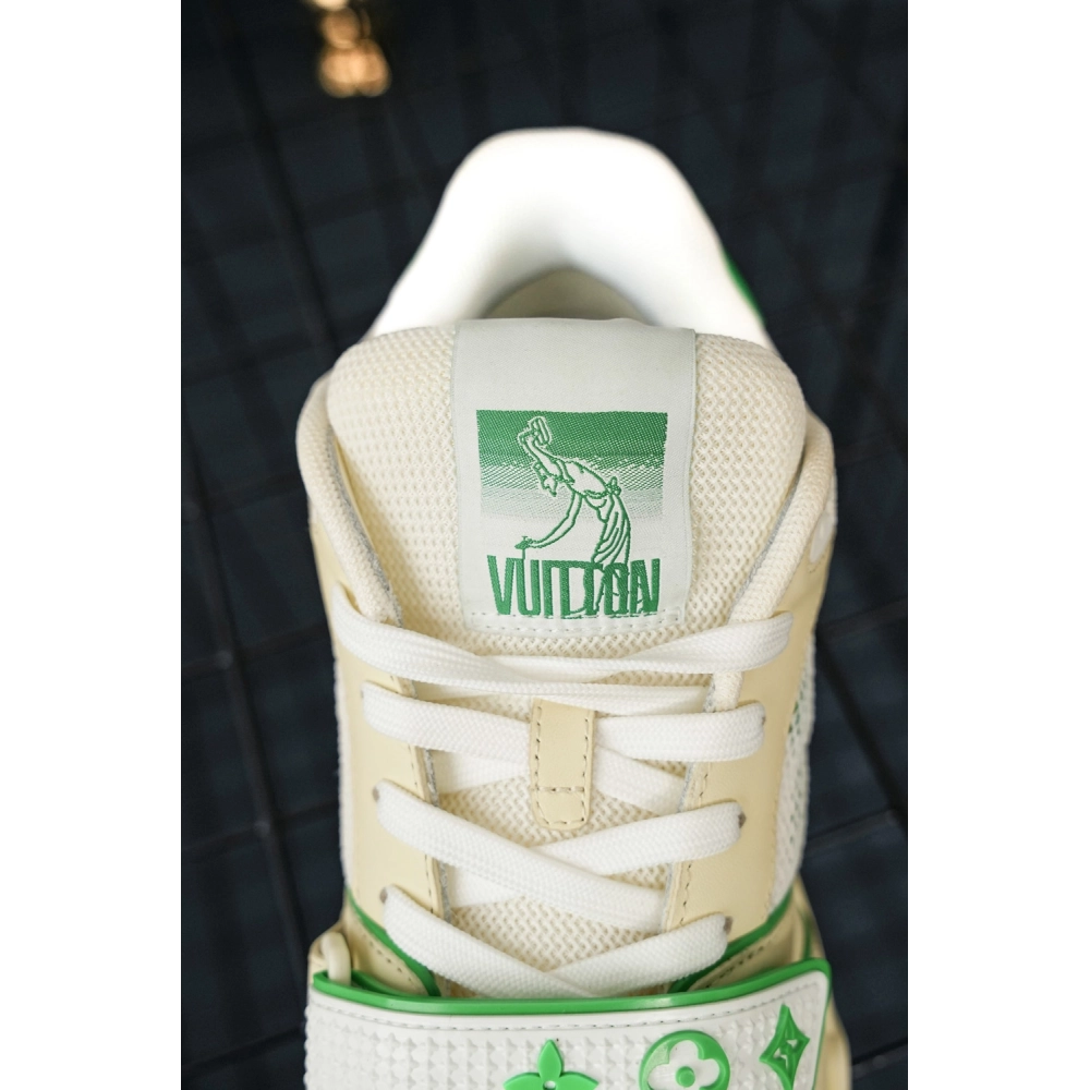 Louis Vuitton Trainer Green Mesh,Louis Vuitton Trainer,LOUIS VUITTON Reps Sneakers,Other Brand Reps Sneakers
