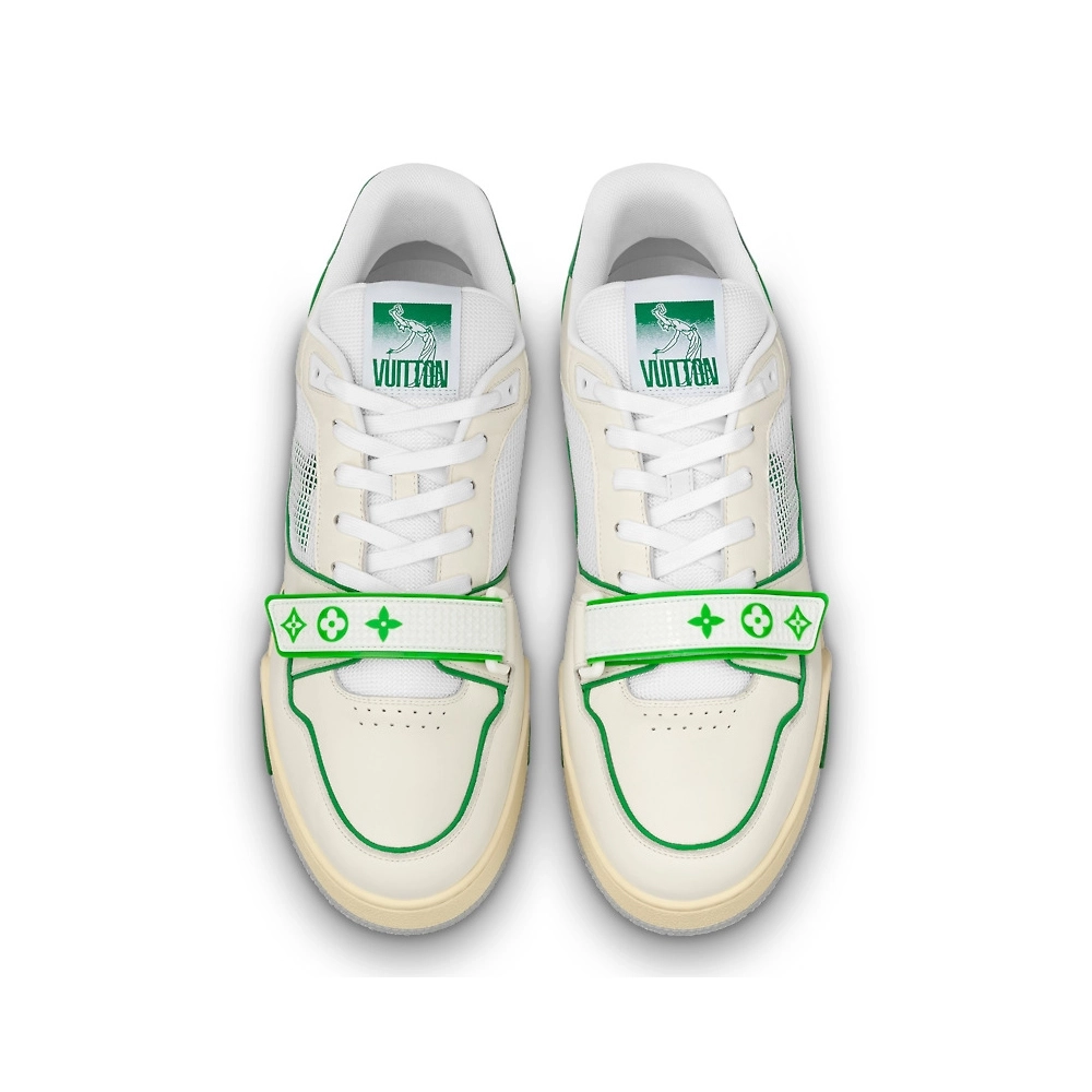Louis Vuitton Trainer Green Mesh,Louis Vuitton Trainer,LOUIS VUITTON Reps Sneakers,Other Brand Reps Sneakers