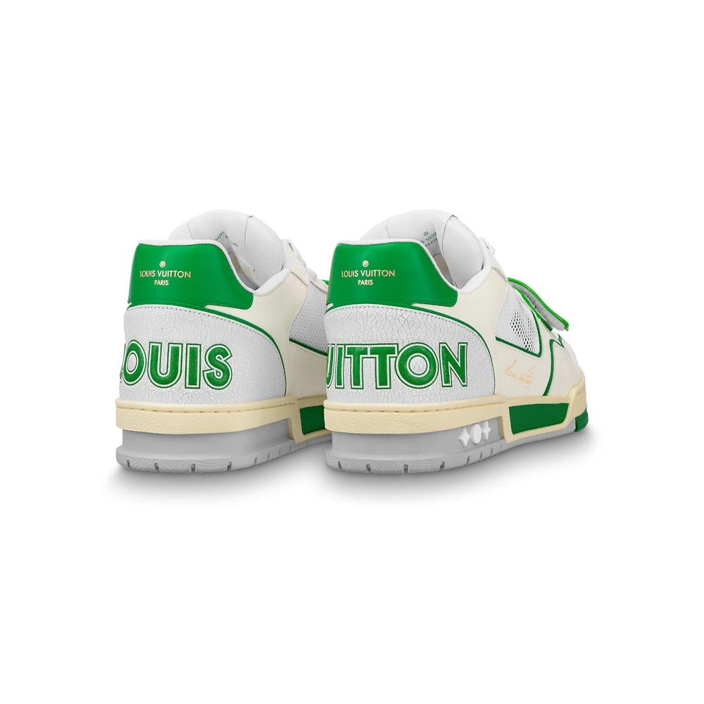 Louis Vuitton Trainer Green Mesh,Louis Vuitton Trainer,LOUIS VUITTON Reps Sneakers,Other Brand Reps Sneakers