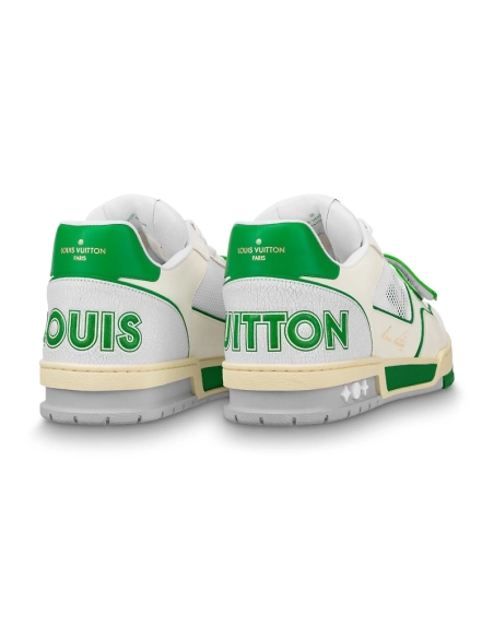 Louis Vuitton Trainer Green Mesh,Louis Vuitton Trainer,LOUIS VUITTON Reps Sneakers,Other Brand Reps Sneakers