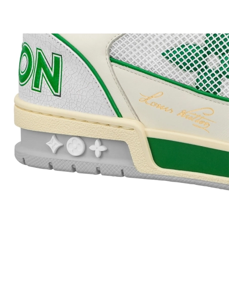 Louis Vuitton Trainer Green Mesh,Louis Vuitton Trainer,LOUIS VUITTON Reps Sneakers,Other Brand Reps Sneakers