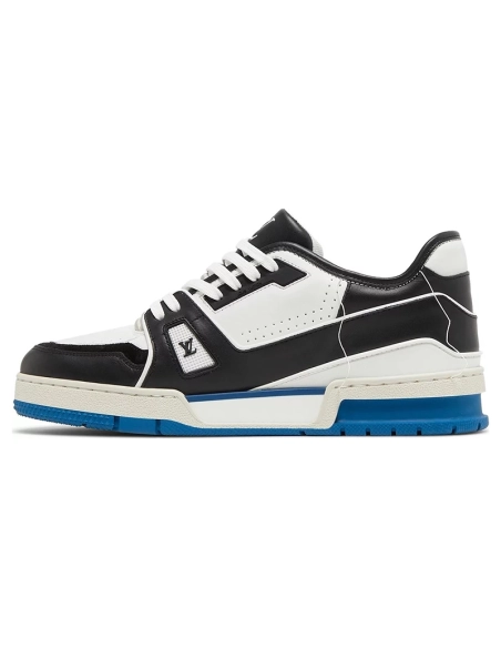 Louis Vuitton Trainer White Black Blue,Louis Vuitton Trainer,LOUIS VUITTON Reps Sneakers,Other Brand Reps Sneakers