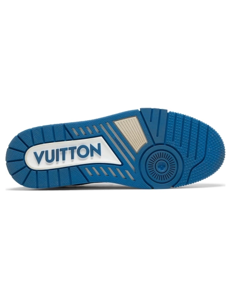 Louis Vuitton Trainer White Black Blue,Louis Vuitton Trainer,LOUIS VUITTON Reps Sneakers,Other Brand Reps Sneakers