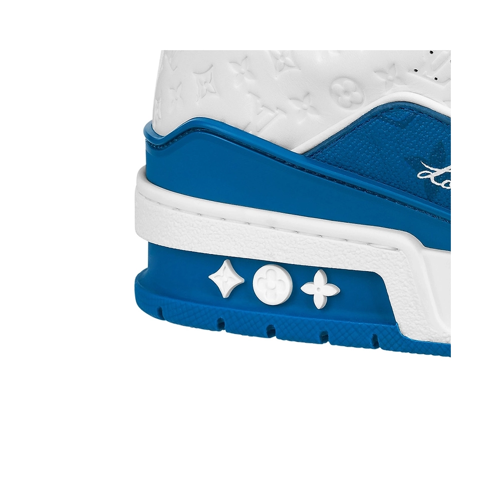 Louis Vuitton Trainer No.54 Signature Blue White,Louis Vuitton Trainer,LOUIS VUITTON Reps Sneakers,Other Brand Reps Sneakers