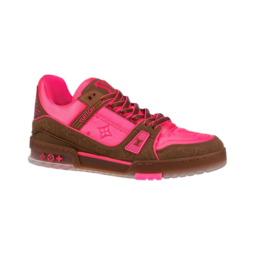 Louis Vuitton Trainer Pink Monogram,Louis Vuitton Trainer,LOUIS VUITTON Reps Sneakers,Other Brand Reps Sneakers