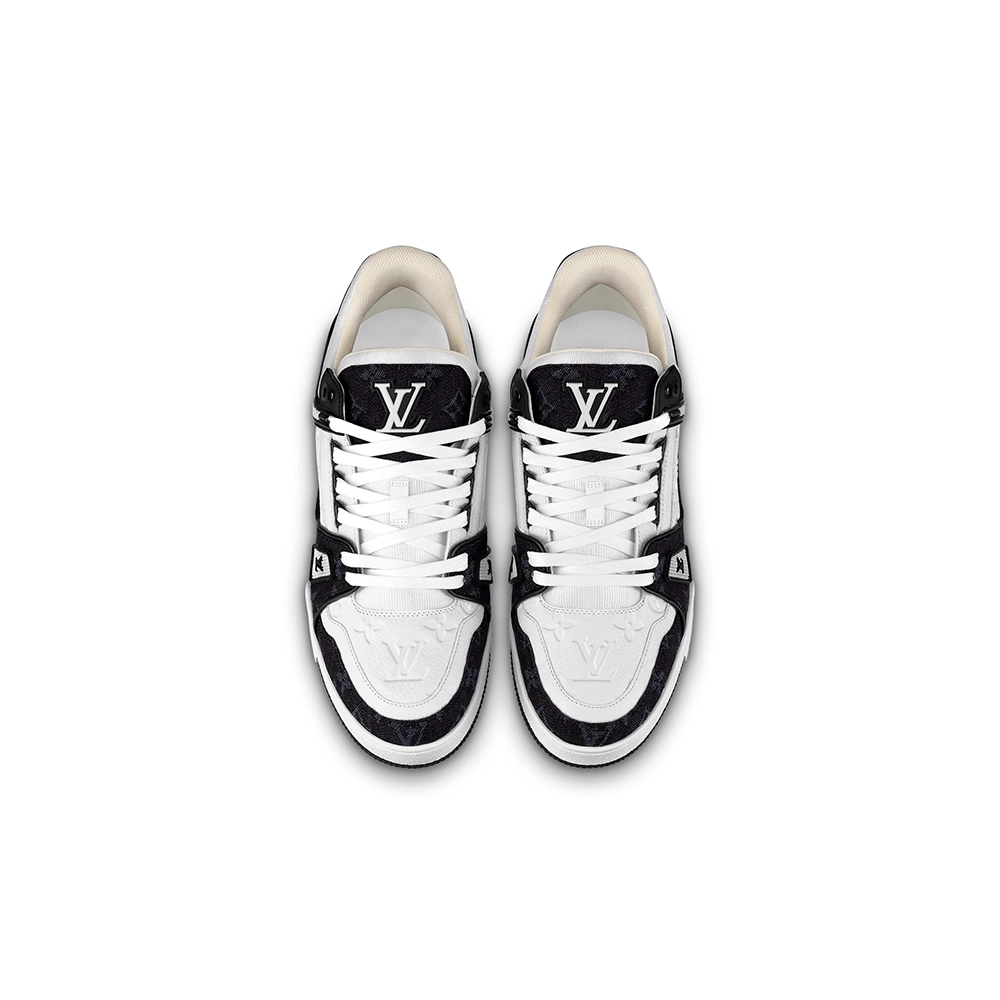 Louis Vuitton Trainer White Black,Louis Vuitton Trainer,LOUIS VUITTON Reps Sneakers,Other Brand Reps Sneakers