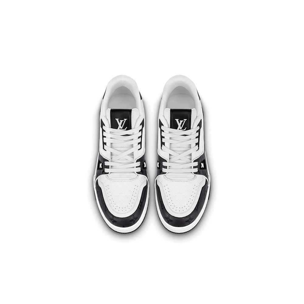 LOUIS VUITTON LV TRAINER No.54 BLACK WHITE,Louis Vuitton Trainer,LOUIS VUITTON Reps Sneakers,Other Brand Reps Sneakers