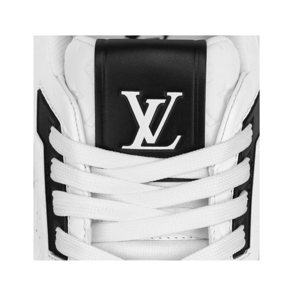 LOUIS VUITTON LV TRAINER No.54 BLACK WHITE,Louis Vuitton Trainer,LOUIS VUITTON Reps Sneakers,Other Brand Reps Sneakers