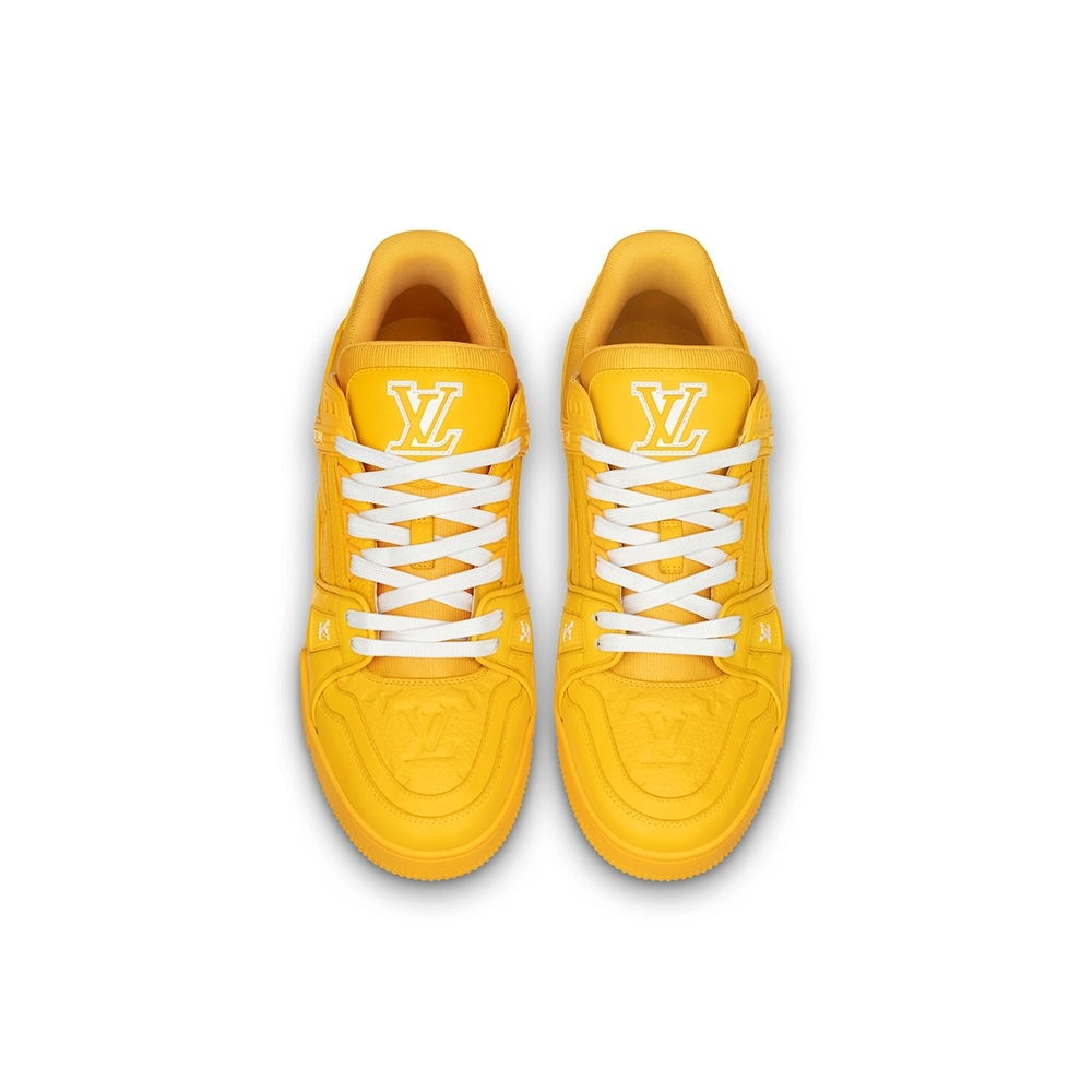 LV TRAINER SNEAKER YELLOW,Louis Vuitton Trainer,LOUIS VUITTON Reps Sneakers,Other Brand Reps Sneakers