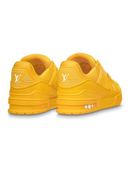 LV TRAINER SNEAKER YELLOW,Louis Vuitton Trainer,LOUIS VUITTON Reps Sneakers,Other Brand Reps Sneakers