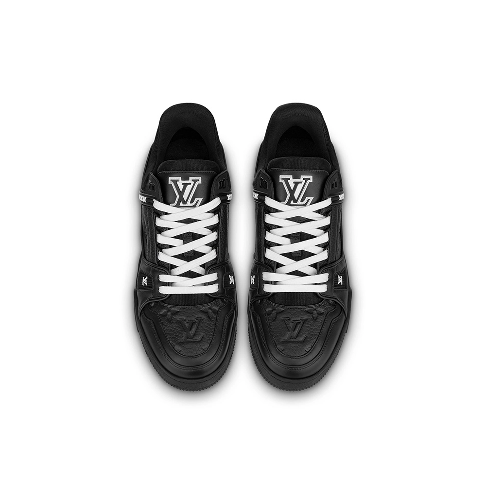 LV TRAINER SNEAKER BLACK,Louis Vuitton Trainer,LOUIS VUITTON Reps Sneakers,Other Brand Reps Sneakers