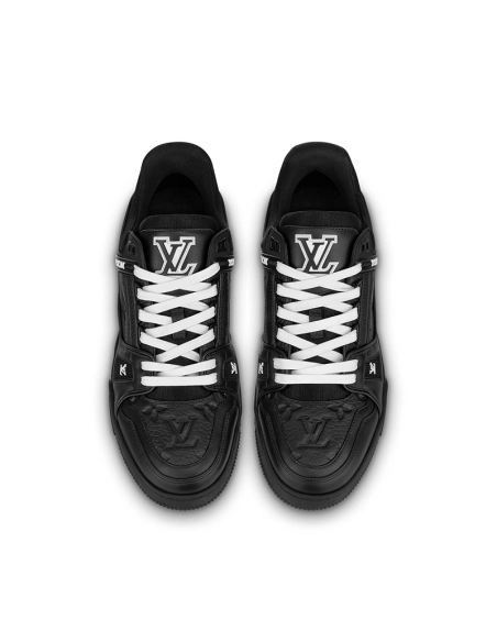 LV TRAINER SNEAKER BLACK,Louis Vuitton Trainer,LOUIS VUITTON Reps Sneakers,Other Brand Reps Sneakers