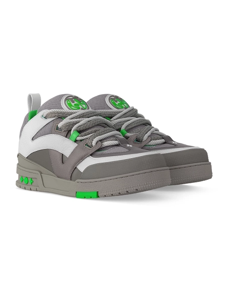 Louis Vuitton Skate Sneaker Grey Green,Louis Vuitton Skate,LOUIS VUITTON Reps Sneakers,Other Brand Reps Sneakers