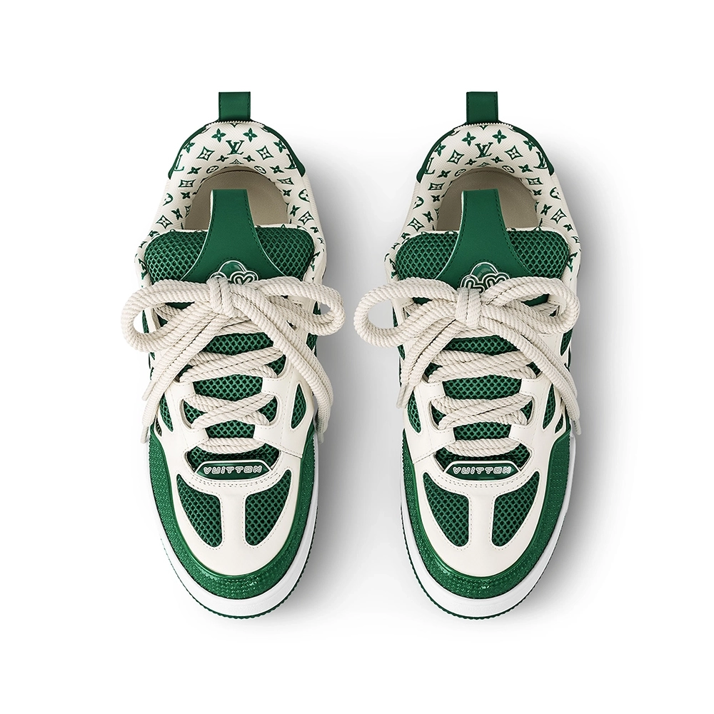 Louis Vuitton LV Skate Sneaker Green White,Louis Vuitton Skate,LOUIS VUITTON Reps Sneakers,Other Brand Reps Sneakers
