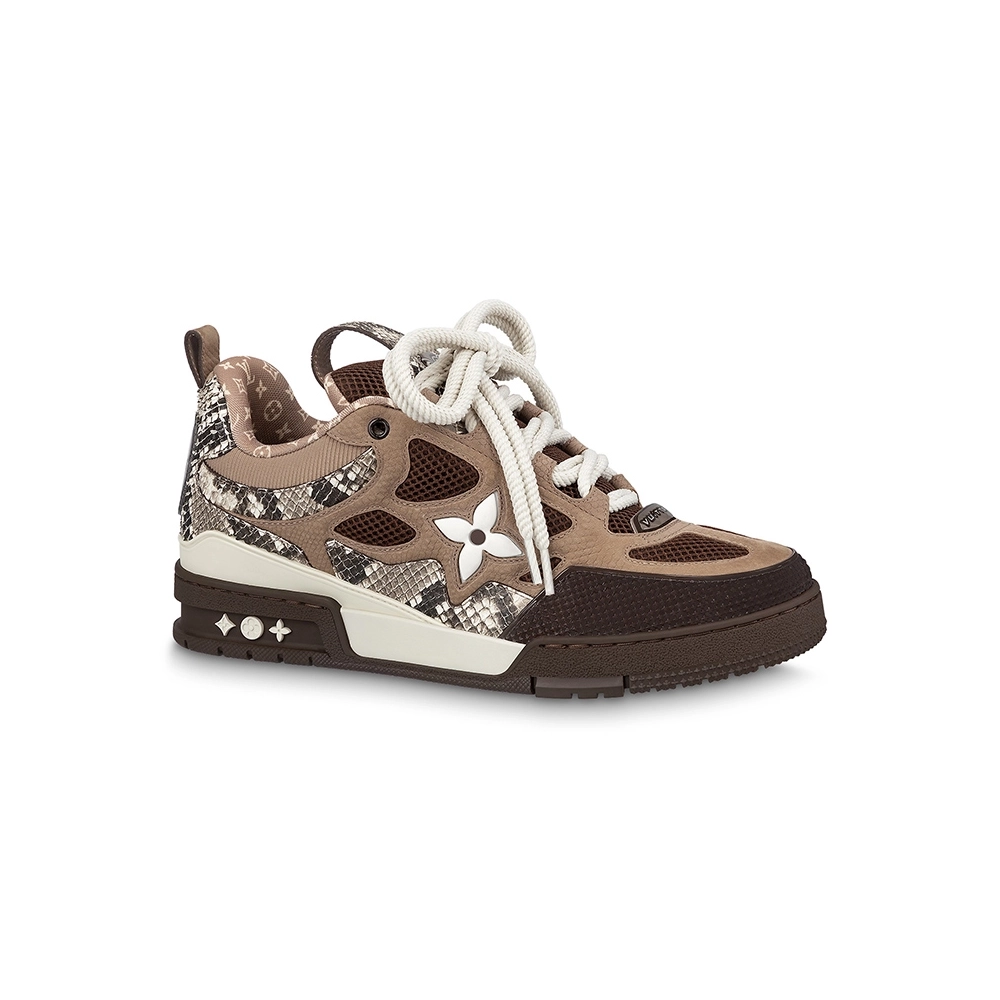 Louis Vuitton Skate Sneaker Brown Snakeskin,Louis Vuitton Skate,LOUIS VUITTON Reps Sneakers,Other Brand Reps Sneakers