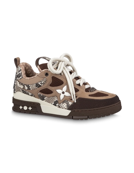 Louis Vuitton Skate Sneaker Brown Snakeskin,Louis Vuitton Skate,LOUIS VUITTON Reps Sneakers,Other Brand Reps Sneakers