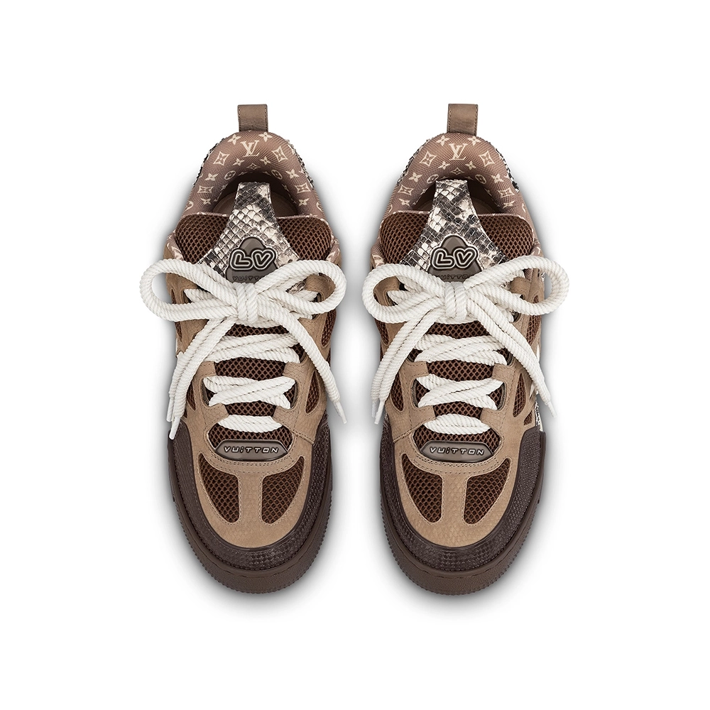 Louis Vuitton Skate Sneaker Brown Snakeskin,Louis Vuitton Skate,LOUIS VUITTON Reps Sneakers,Other Brand Reps Sneakers