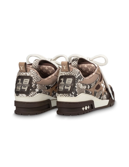 Louis Vuitton Skate Sneaker Brown Snakeskin,Louis Vuitton Skate,LOUIS VUITTON Reps Sneakers,Other Brand Reps Sneakers