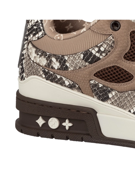 Louis Vuitton Skate Sneaker Brown Snakeskin,Louis Vuitton Skate,LOUIS VUITTON Reps Sneakers,Other Brand Reps Sneakers