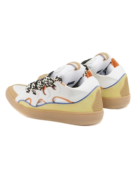Lanvin Curb Sneaker White Beige,LANVIN SHOES Reps,Other Brand Reps Sneakers