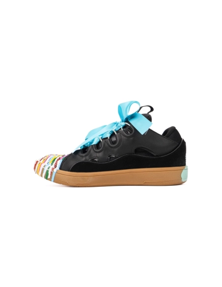 Gallery Dept. x Lanvin Curb Reps Sneakers Paint Drip Black,LANVIN SHOES Reps,Other Brand Reps Sneakers