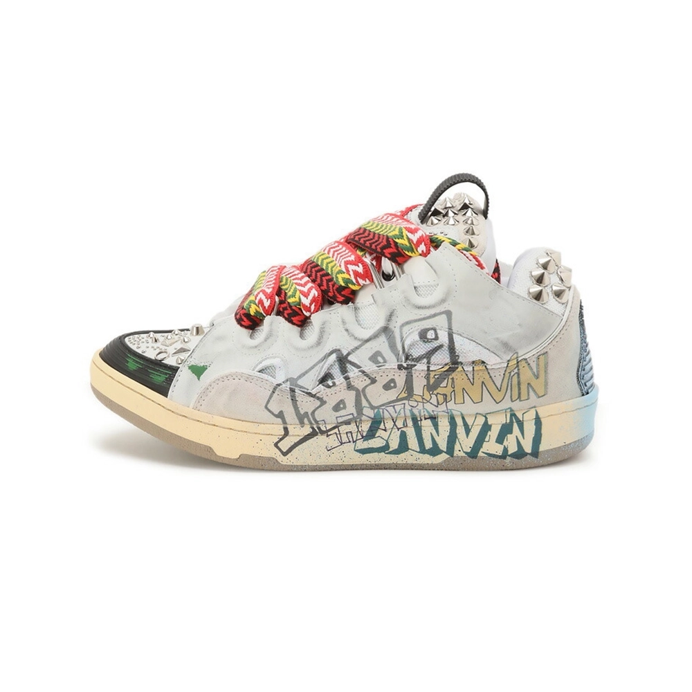 Lanvin Curb Reps Sneakers Graffiti,LANVIN SHOES Reps,Other Brand Reps Sneakers