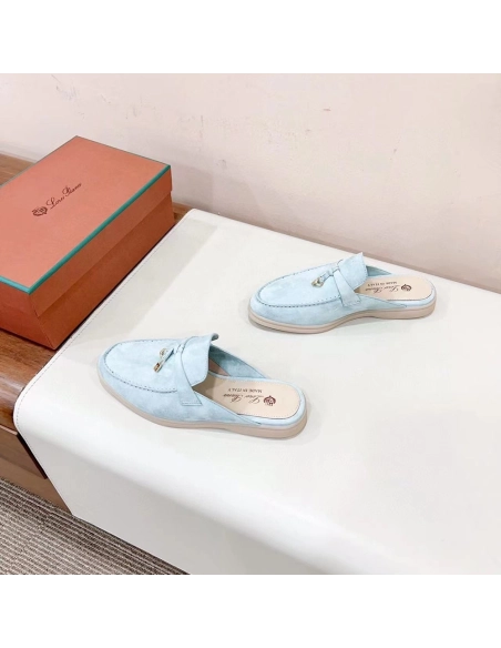 Loro Piana Babouche Charms Walk Moccasin Slippers,LORO PIANA SHOSE,Other Brand Reps Sneakers