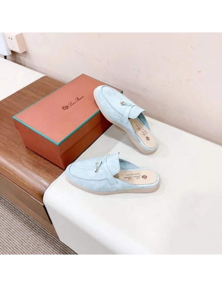 Loro Piana Babouche Charms Walk Moccasin Slippers,LORO PIANA SHOSE,Other Brand Reps Sneakers