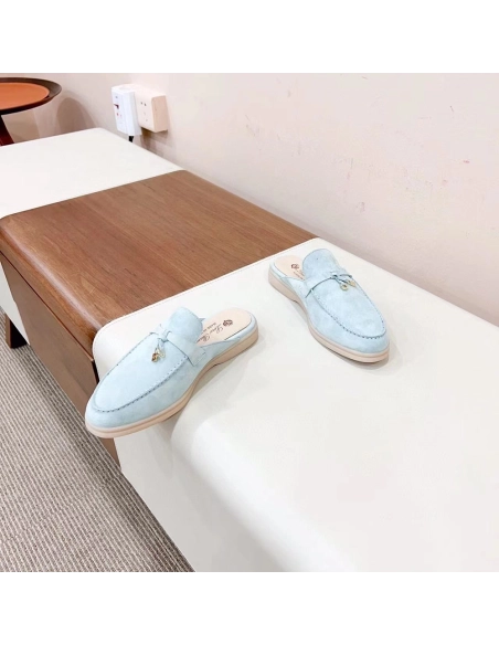 Loro Piana Babouche Charms Walk Moccasin Slippers,LORO PIANA SHOSE,Other Brand Reps Sneakers