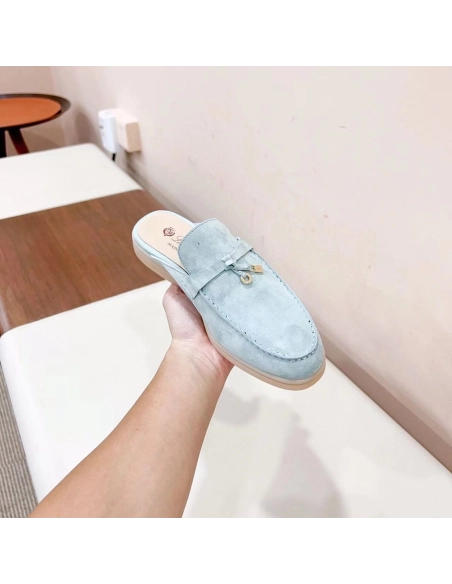 Loro Piana Babouche Charms Walk Moccasin Slippers,LORO PIANA SHOSE,Other Brand Reps Sneakers