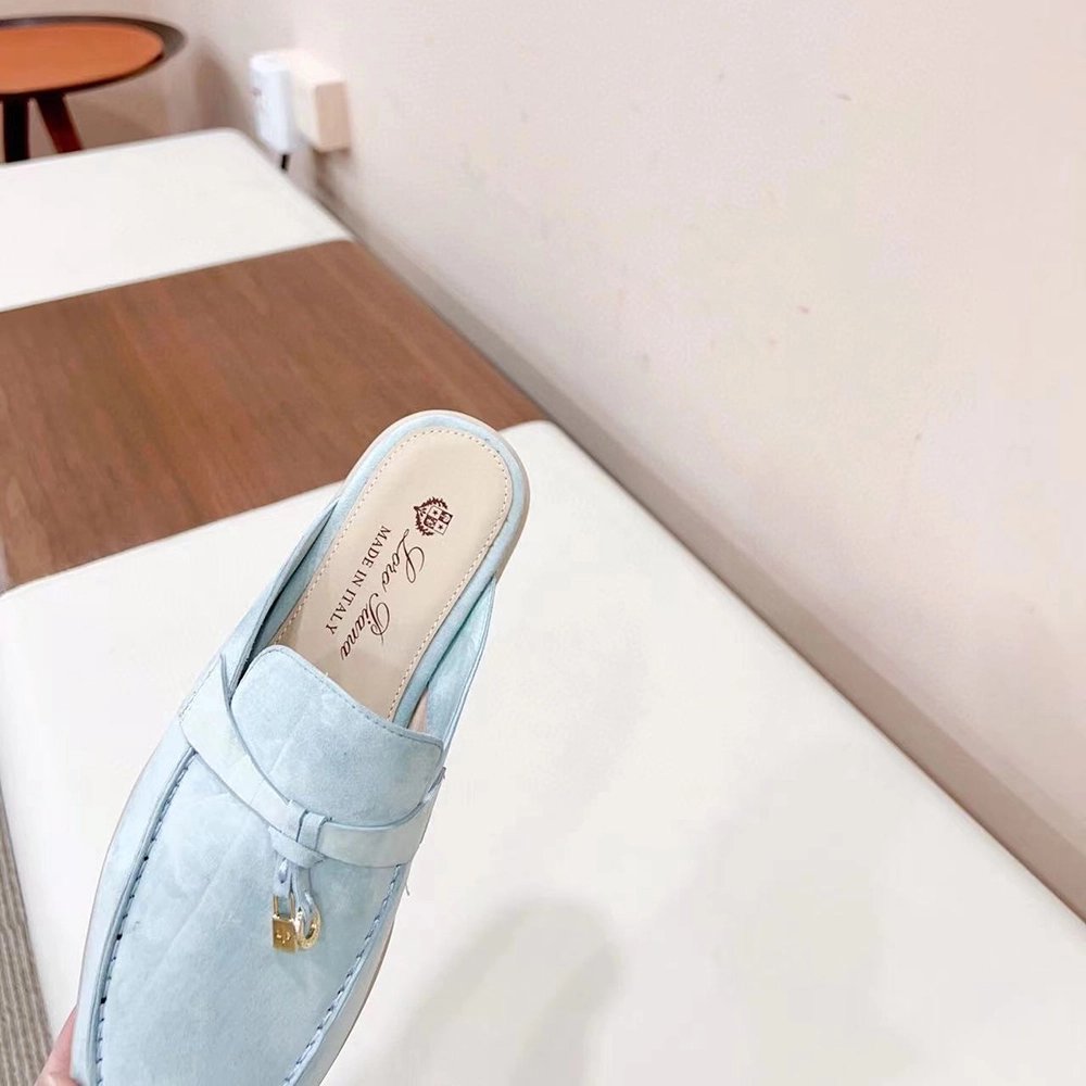 Loro Piana Babouche Charms Walk Moccasin Slippers,LORO PIANA SHOSE,Other Brand Reps Sneakers
