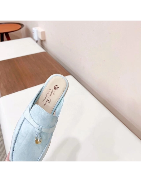 Loro Piana Babouche Charms Walk Moccasin Slippers,LORO PIANA SHOSE,Other Brand Reps Sneakers