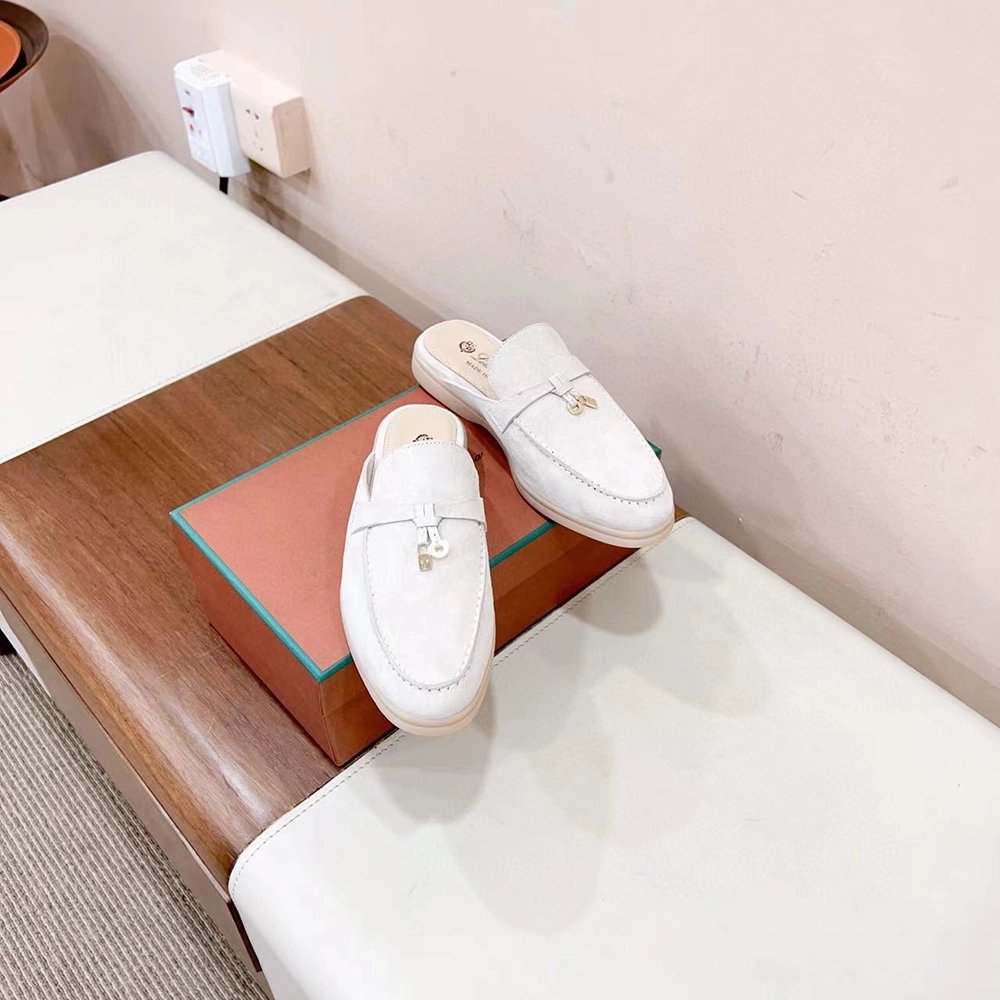 Loro Piana Babouche Charms Walk Moccasin Slippers,LORO PIANA SHOSE,Other Brand Reps Sneakers