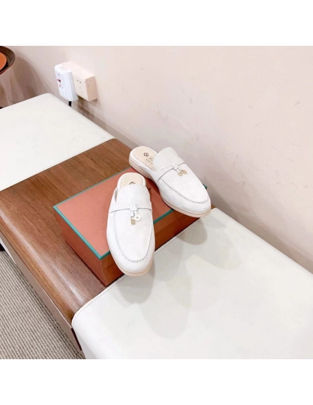 Loro Piana Babouche Charms Walk Moccasin Slippers,LORO PIANA SHOSE,Other Brand Reps Sneakers