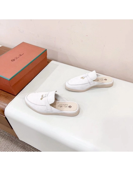Loro Piana Babouche Charms Walk Moccasin Slippers,LORO PIANA SHOSE,Other Brand Reps Sneakers