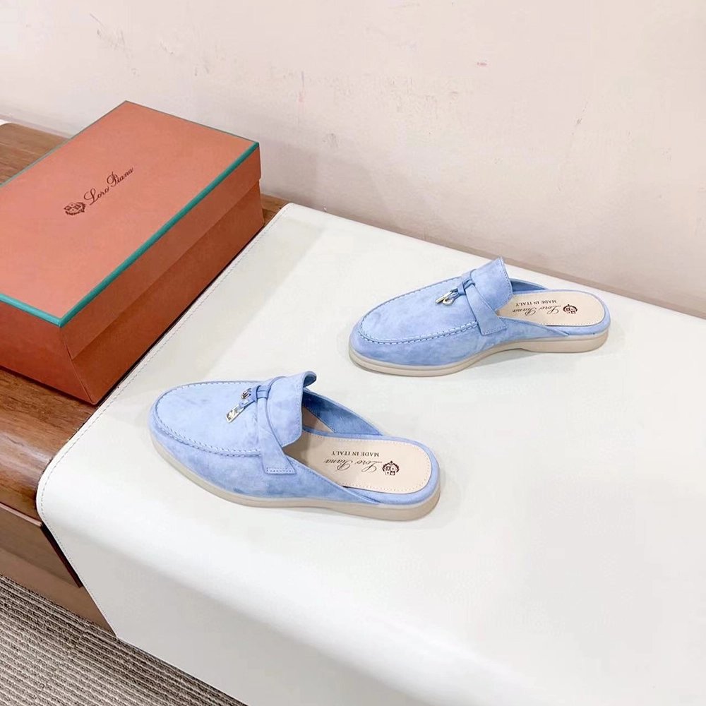 Loro Piana Babouche Charms Walk Moccasin Slippers,LORO PIANA SHOSE,Other Brand Reps Sneakers
