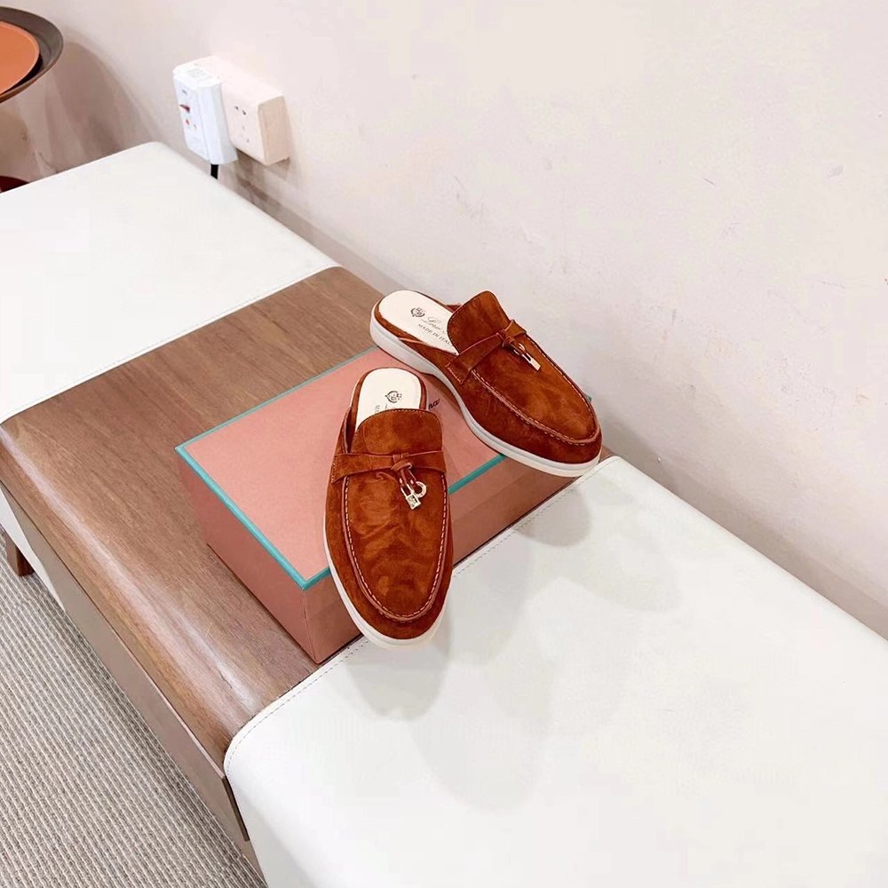 Loro Piana Babouche Charms Walk Moccasin Slippers,LORO PIANA SHOSE,Other Brand Reps Sneakers