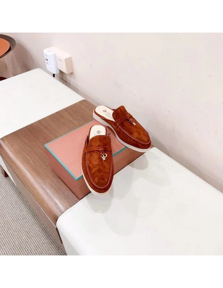 Loro Piana Babouche Charms Walk Moccasin Slippers,LORO PIANA SHOSE,Other Brand Reps Sneakers