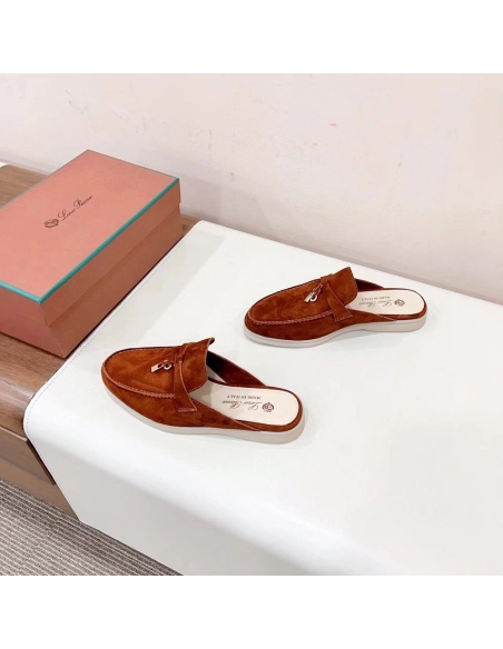 Loro Piana Babouche Charms Walk Moccasin Slippers,LORO PIANA SHOSE,Other Brand Reps Sneakers