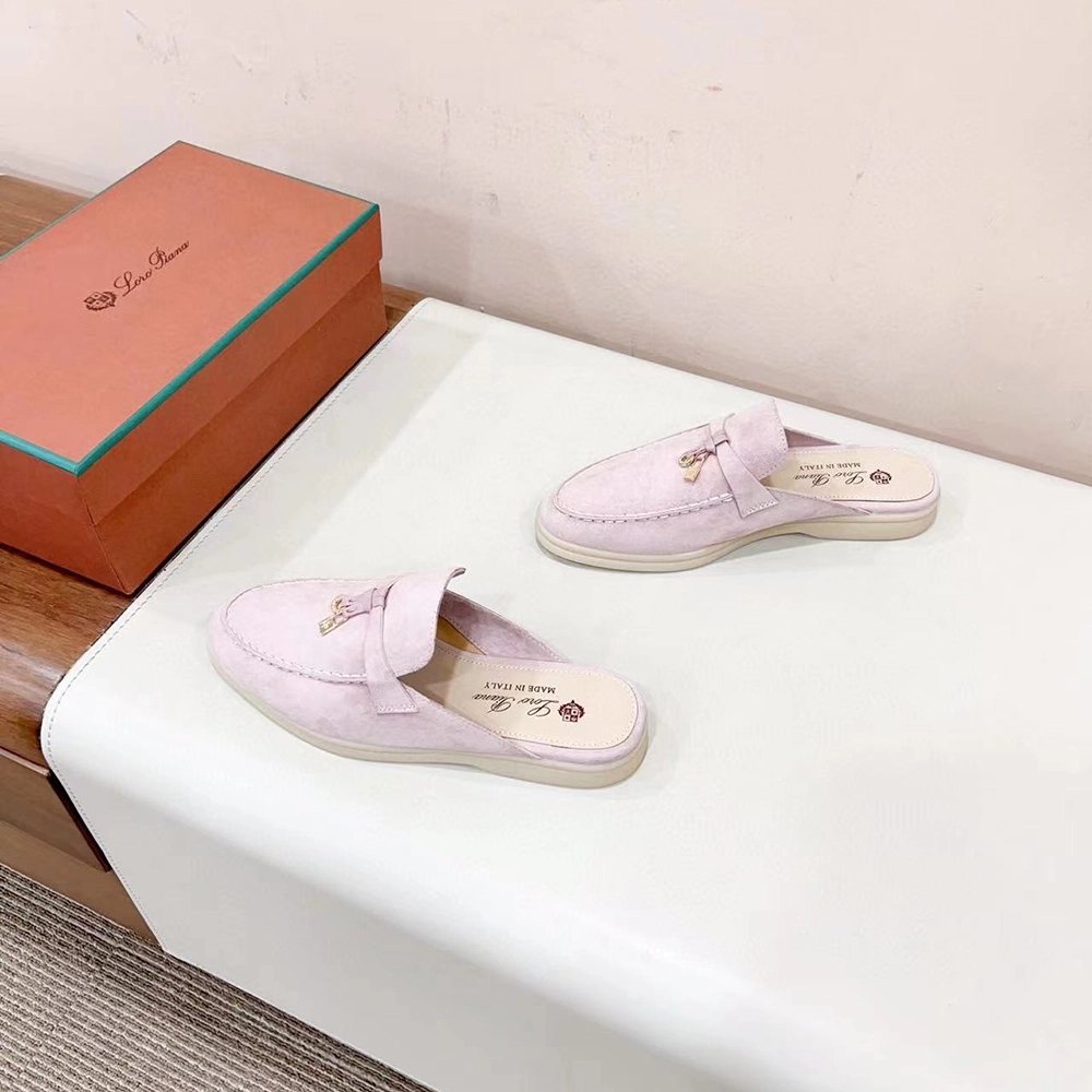 Loro Piana Babouche Charms Walk Moccasin Slippers,LORO PIANA SHOSE,Other Brand Reps Sneakers