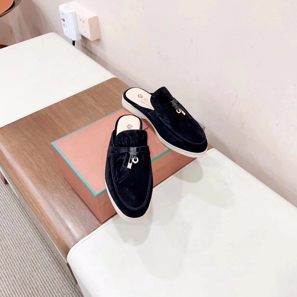 Loro Piana Babouche Charms Walk Moccasin Slippers,LORO PIANA SHOSE,Other Brand Reps Sneakers
