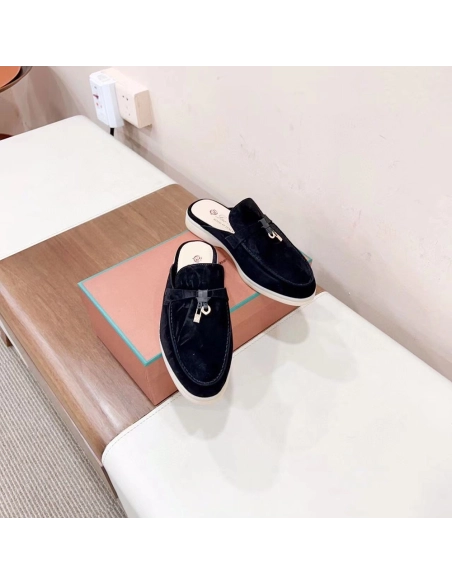 Loro Piana Babouche Charms Walk Moccasin Slippers,LORO PIANA SHOSE,Other Brand Reps Sneakers