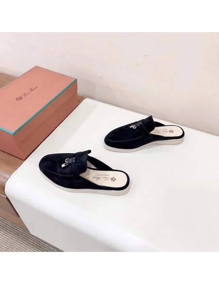 Loro Piana Babouche Charms Walk Moccasin Slippers,LORO PIANA SHOSE,Other Brand Reps Sneakers