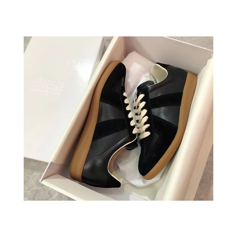 Maison Margiela Replica German Army Trainer Black Gum,MAISON MARGIELA,Other Brand Reps Sneakers