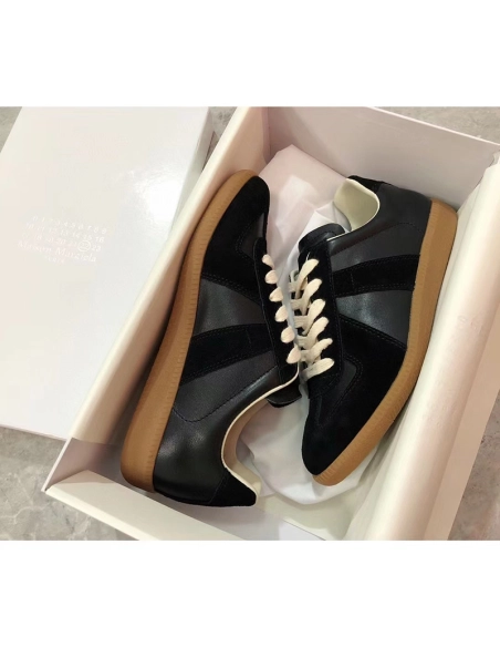 Maison Margiela Replica German Army Trainer Black Gum,MAISON MARGIELA,Other Brand Reps Sneakers